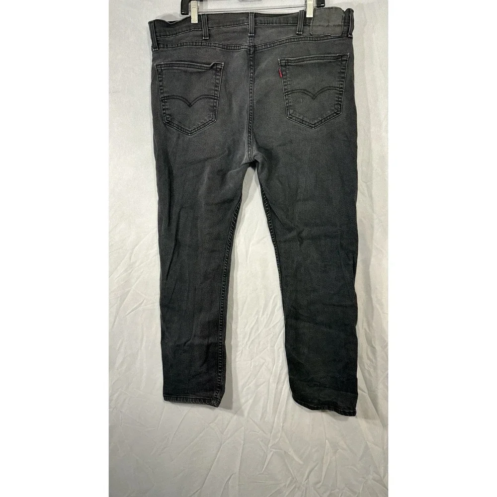 Levi's 501 Faded Black Jeans Men's Size 38x30 Stretch Tapered Jeans ‎ Distress